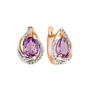 Серьги золотые 1055932-11130-A | Серьги золотые 1055932-11130-A купить по цене 42620 руб. в ювелирном магазине ⭐️ «Золотая Подкова»