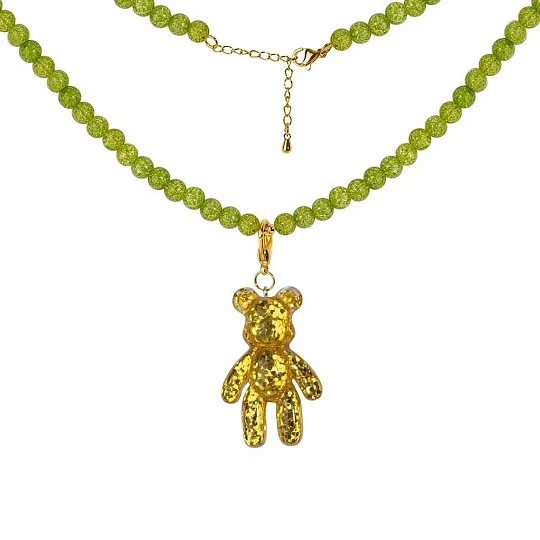 Колье стальное Su6gr-B01Nye-Y | Стальные колье купить по выгодной цене в ювелирном магазине ⭐️ «Золотая Подкова»