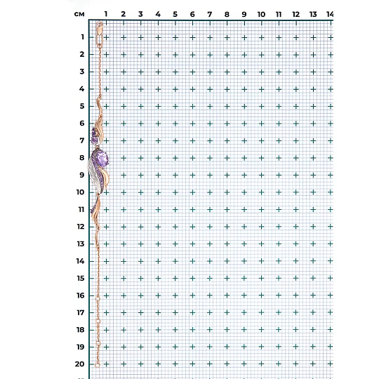Браслет золотой 05-0797-00-203-1111 №22 6 | Браслеты с аметистом купить по выгодной цене в ювелирном магазине ⭐️ «Золотая Подкова»