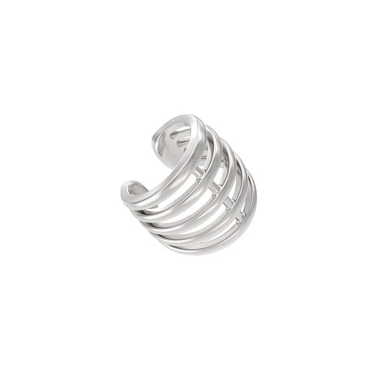 Серьги серебряные 1042-00000 | Каффы серьги купить по выгодной цене в ювелирном магазине ⭐️ «Золотая Подкова»