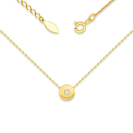 Колье золотое П43121254 | Колье с бриллиантами купить по выгодной цене в ювелирном магазине ⭐️ «Золотая Подкова»