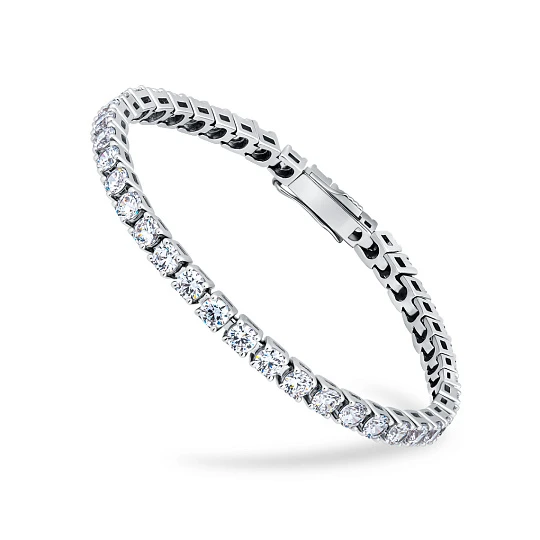 Браслет серебряный 00482-61-090106-00 | Браслеты с фианитом купить по выгодной цене в ювелирном магазине ⭐️ «Золотая Подкова»