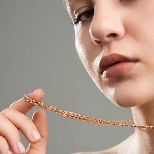 Цепь золотая ЦПНН20512080 | Цепи купить по выгодной цене в ювелирном магазине ⭐️ «Золотая Подкова»