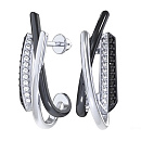 Серьги серебряные 6001748-00215 | Серьги серебряные 6001748-00215 купить по цене 4451 руб. в ювелирном магазине ⭐️ «Золотая Подкова»