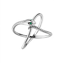 Кольцо серебряное CZ-R01887-X-W-NCE-X-W | Кольцо серебряное CZ-R01887-X-W-NCE-X-W купить по цене 3748 руб. в ювелирном магазине ⭐️ «Золотая Подкова»