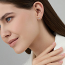 Серьги золотые 26047-200 | Серьги золотые 26047-200 купить по цене 54604 руб. в ювелирном магазине ⭐️ «Золотая Подкова»
