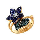 Кольцо золотое 017121 | Кольцо золотое 017121 купить по цене 71015 руб. в ювелирном магазине ⭐️ «Золотая Подкова»