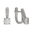Серьги серебряные 1039032-01210 | Серьги серебряные 1039032-01210 купить по цене 2725 руб. в ювелирном магазине ⭐️ «Золотая Подкова»