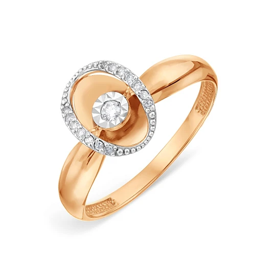 Кольцо золотое Т14661А284 | Золотые кольца купить по выгодной цене в ювелирном магазине ⭐️ «Золотая Подкова»