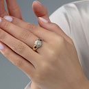 Кольцо золотое 15913-300 | Кольцо золотое 15913-300 купить по цене 79710 руб. в ювелирном магазине ⭐️ «Золотая Подкова»