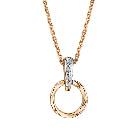 Колье золотое 64086-100 | Подвески колье купить по выгодной цене в ювелирном магазине ⭐️ «Золотая Подкова»