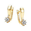 Серьги золотые 26153-300 | Серьги золотые 26153-300 купить по цене 105658 руб. в ювелирном магазине ⭐️ «Золотая Подкова»