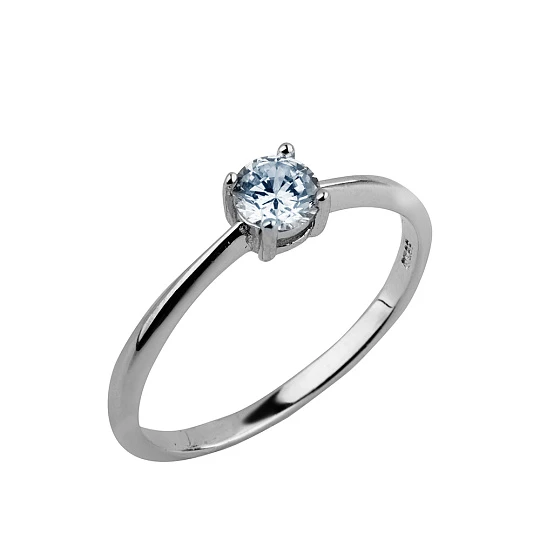 Кольцо серебряное CAS4365R | Ювелирные изделия в сети Золотая Подкова