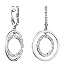 Серьги серебряные 831573-2с | Серьги серебряные 831573-2с купить по цене 3014 руб. в ювелирном магазине ⭐️ «Золотая Подкова»