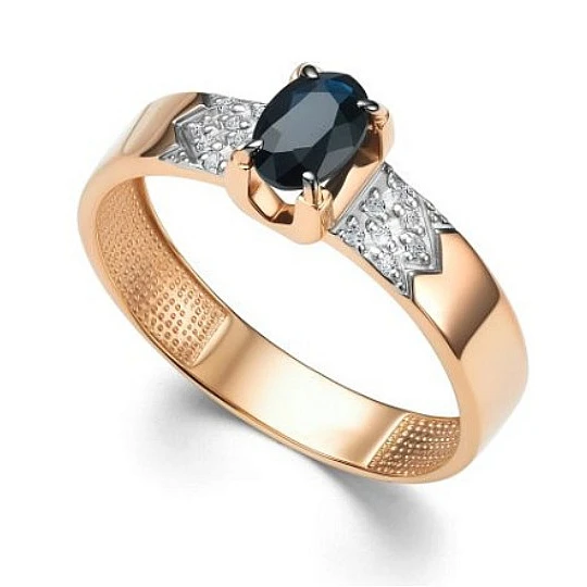 Кольцо золотое 15926-102 | Кольца купить по доступной цене в ювелирном магазине «Золотая Подкова»