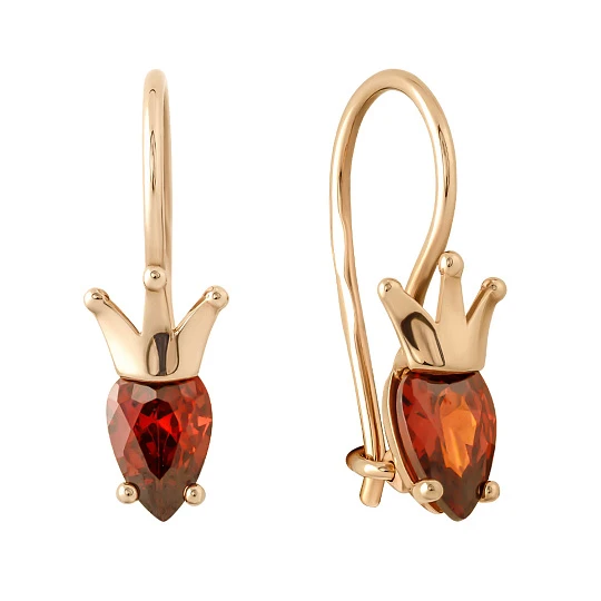 Серьги золотые 021112-1120 | Ювелирные изделия в сети Золотая Подкова