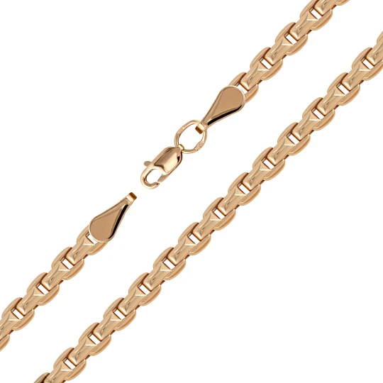 Цепь золотая 8008Л | Цепи без вставок купить по выгодной цене в ювелирном магазине ⭐️ «Золотая Подкова»