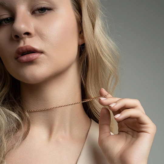 Цепь золотая ЦПКД40110040 | Золотые цепи купить по выгодной цене в ювелирном магазине ⭐️ «Золотая Подкова»