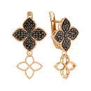 Серьги золотые 903-00221-10-00-21-01 | Серьги золотые 903-00221-10-00-21-01 купить по цене 61950 руб. в ювелирном магазине ⭐️ «Золотая Подкова»