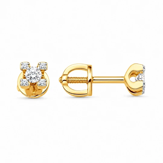 Серьги из золота с бриллиантами