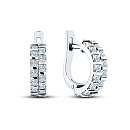 Серьги серебряные 01069-28-090106-00 | Серьги серебряные 01069-28-090106-00 купить по цене 15190 руб. в ювелирном магазине ⭐️ «Золотая Подкова»