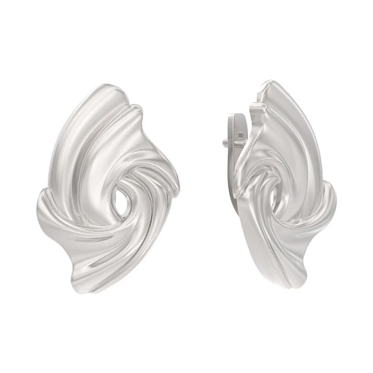 Серьги серебряные 1058292-00000 | Серьги без вставок купить по выгодной цене в ювелирном магазине ⭐️ «Золотая Подкова» Серьги серебряные 1058292-00000 | Серьги без вставок купить по выгодной цене в ювелирном магазине ⭐️ «Золотая Подкова»