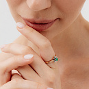 Кольцо золотое 11050-101 | Кольцо золотое 11050-101 купить по цене 76038 руб. в ювелирном магазине ⭐️ «Золотая Подкова»