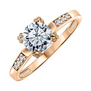 Кольцо золотое 802-01233-10-00-20-00 | Кольцо золотое 802-01233-10-00-20-00 купить по цене 50625 руб. в ювелирном магазине ⭐️ «Золотая Подкова»