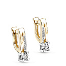 Серьги золотые 12-21084-1000 | Серьги золотые 12-21084-1000 купить по цене 113355 руб. в ювелирном магазине ⭐️ «Золотая Подкова»