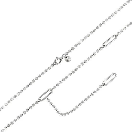 Цепь серебряная 94074672 | Ювелирные изделия От «соколов» купить по выгодной цене в ювелирном магазине ⭐️ «Золотая Подкова»