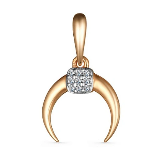 Подвеска золотая 35202-100 | Фантазийные подвески и кулоны купить по выгодной цене в ювелирном магазине ⭐️ «Золотая Подкова»