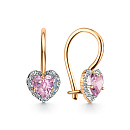 Серьги золотые С132-370М2 | Серьги золотые С132-370М2 купить по цене 25225 руб. в ювелирном магазине ⭐️ «Золотая Подкова»