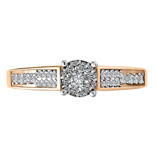 Кольцо золотое 822176Л.Бр. | Ювелирные изделия в сети Золотая Подкова