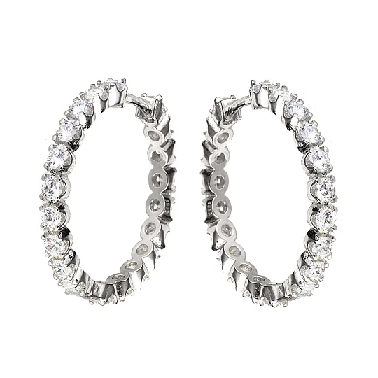 Серьги серебряные K2-AW-10123 | Серебряные серьги купить по выгодной цене в ювелирном магазине ⭐️ «Золотая Подкова»