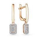 Серьги золотые 25252-100 | Серьги золотые 25252-100 купить по цене 147937 руб. в ювелирном магазине ⭐️ «Золотая Подкова»