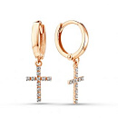 Серьги золотые 803-02456-10-00-20-00 | Серьги золотые 803-02456-10-00-20-00 купить по цене 32017 руб. в ювелирном магазине ⭐️ «Золотая Подкова»