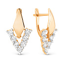 Серьги золотые 023032-1102 | Серьги золотые 023032-1102 купить по цене 83700 руб. в ювелирном магазине ⭐️ «Золотая Подкова»