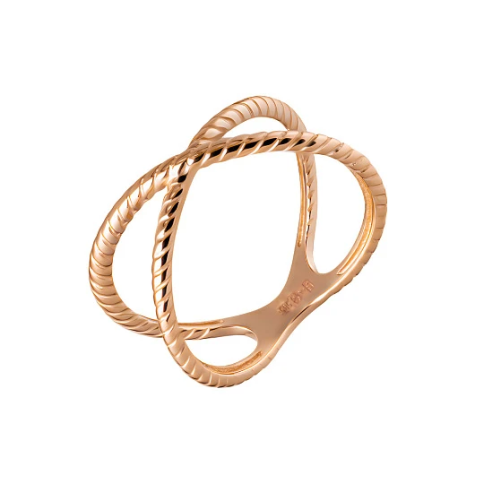 Кольцо золотое 1055351-10000 | Кольца без вставок купить по выгодной цене в ювелирном магазине ⭐️ «Золотая Подкова»