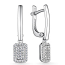 Серьги золотые 25252-200 | Серьги золотые 25252-200 купить по цене 109200 руб. в ювелирном магазине ⭐️ «Золотая Подкова»
