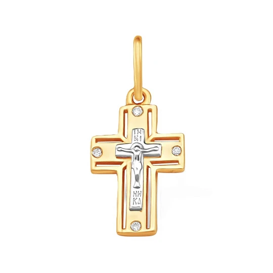 Подвеска золотая П15115661 | Ювелирные изделия Золотые кресты православные и мусульманские подвесы купить по выгодной цене в ювелирном магазине ⭐️ «Золотая Подкова»