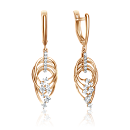 Серьги золотые 02-4370-00-501-1110-67 | Серьги золотые 02-4370-00-501-1110-67 купить по цене 92025 руб. в ювелирном магазине ⭐️ «Золотая Подкова»