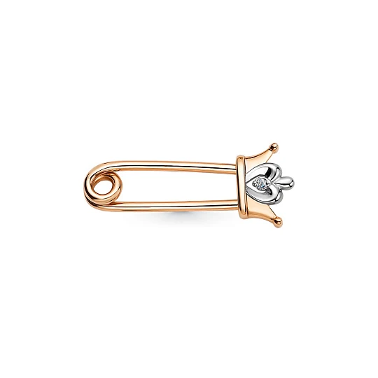 Брошь золотая 44914-100 | Золотые броши купить по выгодной цене в ювелирном магазине ⭐️ «Золотая Подкова»