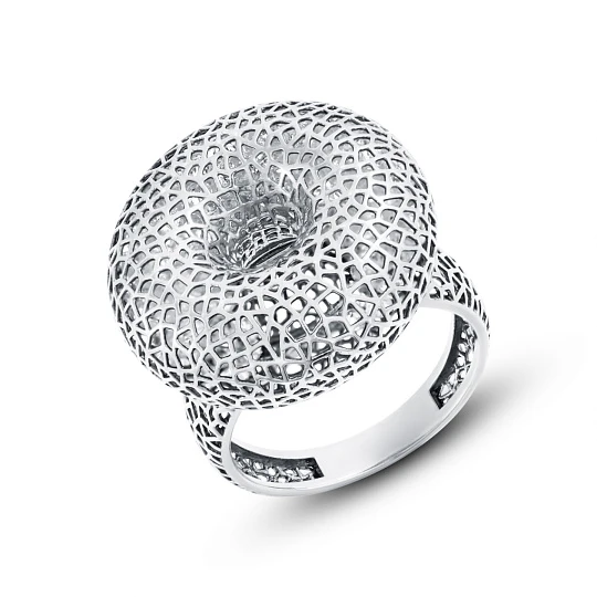 Кольцо серебряное 00983-10-090106-00 | Серебряные кольца купить по выгодной цене в ювелирном магазине ⭐️ «Золотая Подкова»