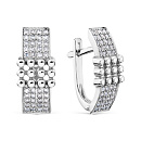 Серьги золотые Т30702В166 | Серьги золотые Т30702В166 купить по цене 102375 руб. в ювелирном магазине ⭐️ «Золотая Подкова»