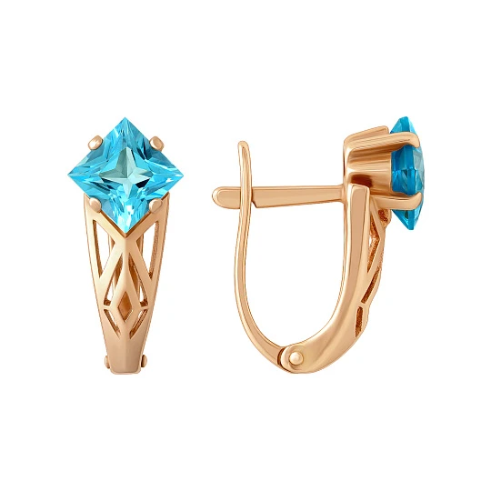 Серьги золотые 1027612-11220-T | Ювелирные изделия в сети Золотая Подкова