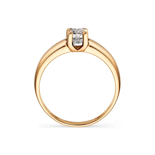 Кольцо золотое 14000-100 | Ювелирные изделия от бренда Дилайт 💍 купить по доступной цене в ювелирной сети «Золотая Подкова»
