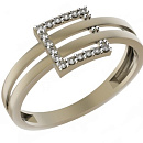 Кольцо золотое 018541-1102 | Кольцо золотое 018541-1102 купить по цене 32340 руб. в ювелирном магазине ⭐️ «Золотая Подкова»