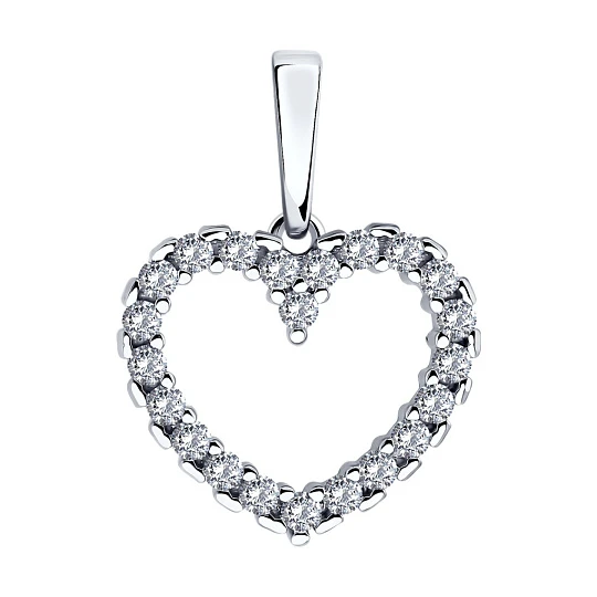 Подвеска серебряная 94033263 | Ювелирные изделия в сети Золотая Подкова