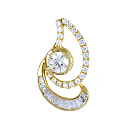 Подвеска золотая P 18655 YG | Подвеска золотая P 18655 YG купить по цене 167842 руб. в ювелирном магазине ⭐️ «Золотая Подкова»