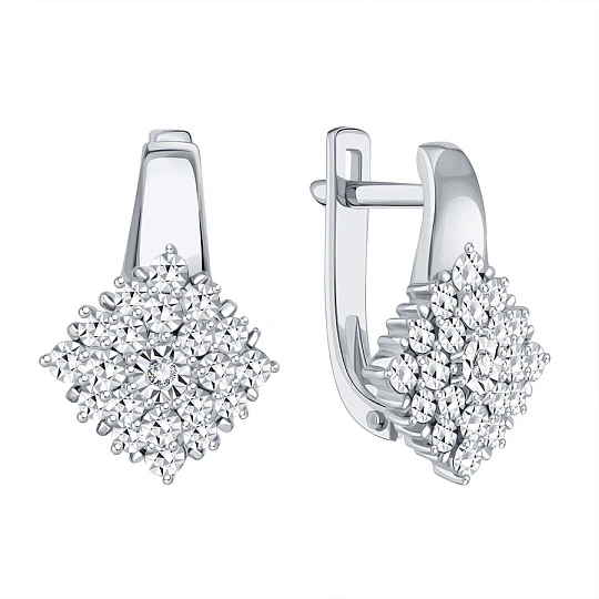 Серьги из золота с бриллиантами